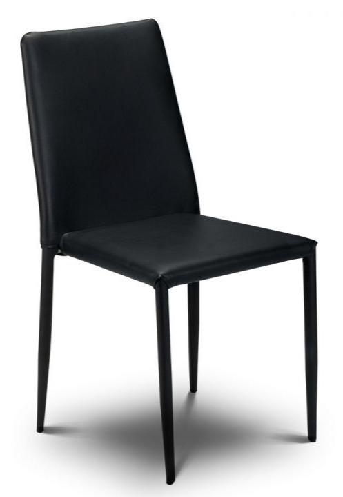 stackable faux leather dining chairs