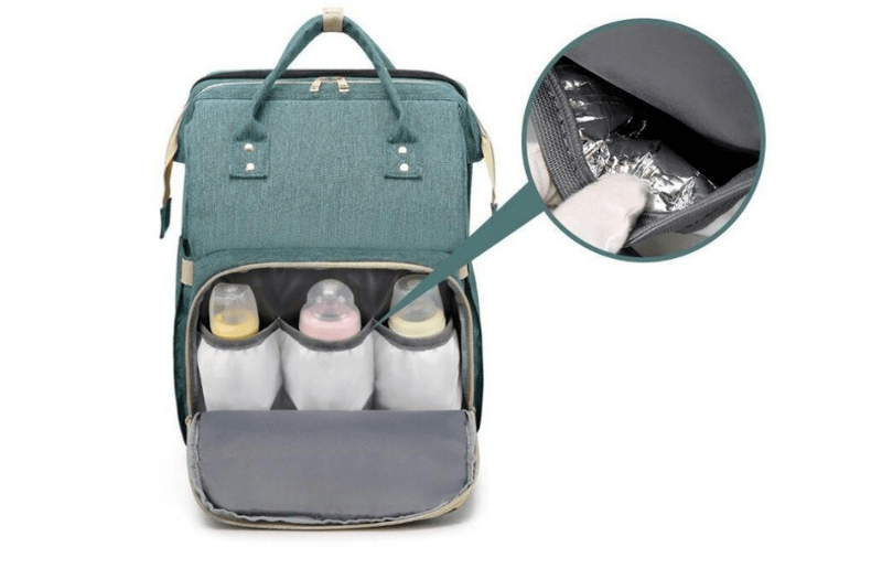 ANKÖMMLING Sac à langer multifonction de grande capacité - Sac à dos de  voyage étanche - Sac à dos pour les soins de bébé - Élégant et durable -  Avec 3 poches