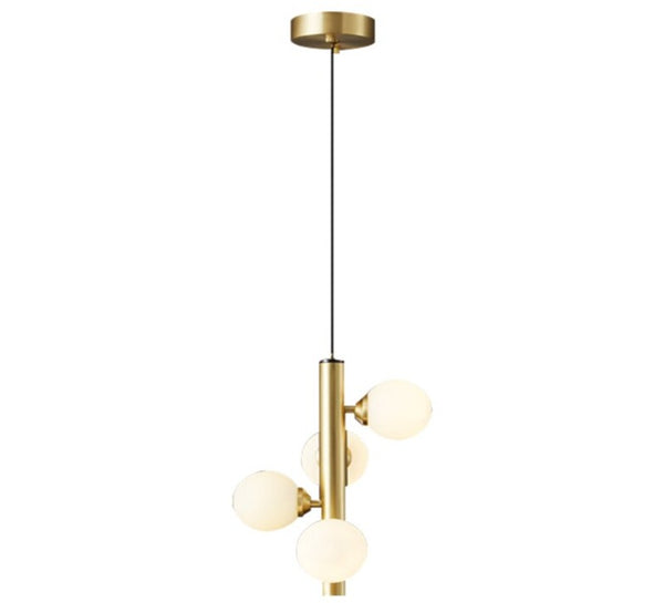 Luminate Living - Molekyl - Transform your living space into a modern, inviting ambiance with Molekyl's simple LED Chandelier. This sleek, contemporary design is perfect for any interior, from a grand staircase to a cozy bedroom. Its unique polished copper finish will add both style and illumination to any room in your home.