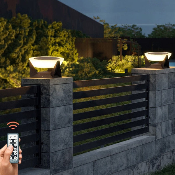 Lights of Scandinavia - Tesla - Tesla - IP65 Waterproof outdoor solar-powered landscape light. Warm light(3000K) LED with >30 000 hours of lifetime.  Comes with remote control. Easy to install and maintain.  Perfect for creating a mood in a garden, or as decoration by the pool, on gates, etc.