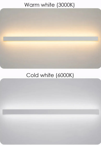 Luminate Living - Simplicity - Wall-mounted nordic minimalistic light fixture - emitting colors