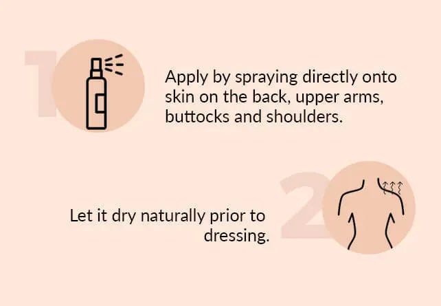 Salyzap Body Spray-How to use