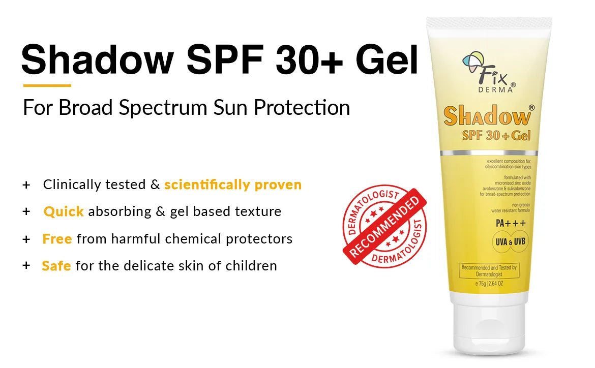 Fixderma sunscreen shadow spf 30+ gel