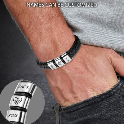 Personalized Leather Bracelet - Hiking - To My Man - Life With You Is The Greatest Adventure - Cagbzl26016