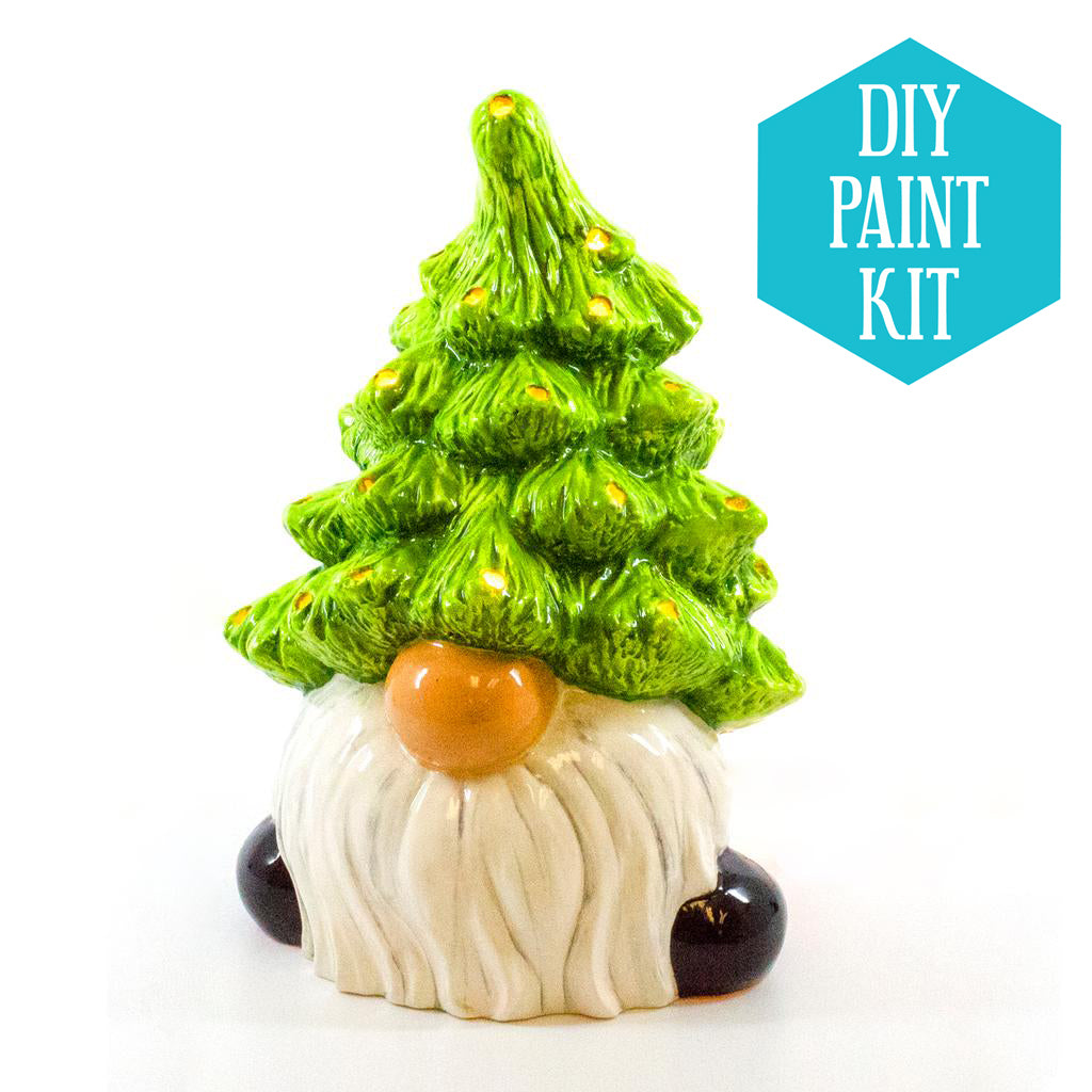 DIY Ceramic HUGE Light-Up Gnome with Tree - Tangle Artistry