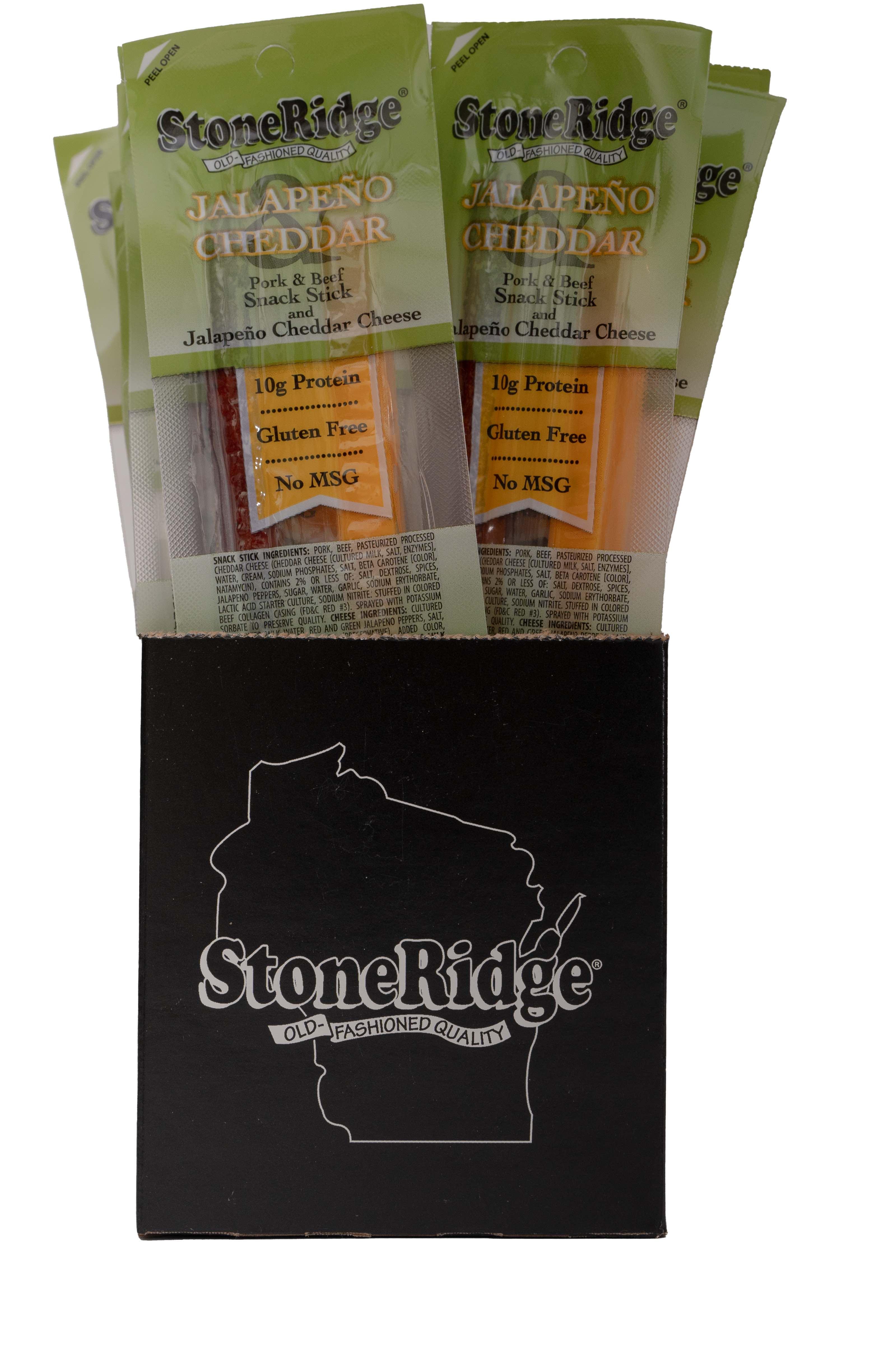 Jalapeno Cheddar Snack Stick and Jalapeno Cheddar Cheese stick 1.5 ounces (10 pack)