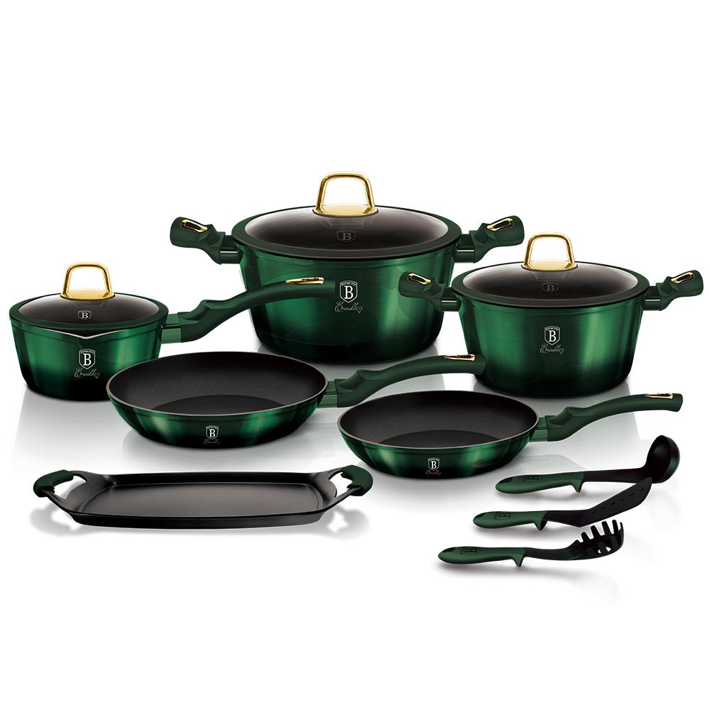 12 Piece Kitchen  Cookware Set  Emerald  Collection 