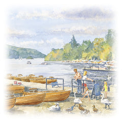 Bowness-on-Windermere Northern Views Greetings Card