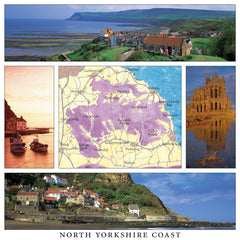 North Yorkshire Coast square Postcard