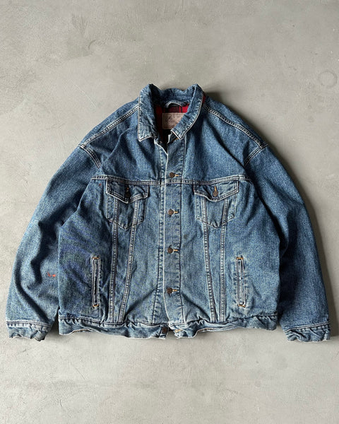 1990s - Faded Chore Jeans Jacket - XL – The Thirteen Club