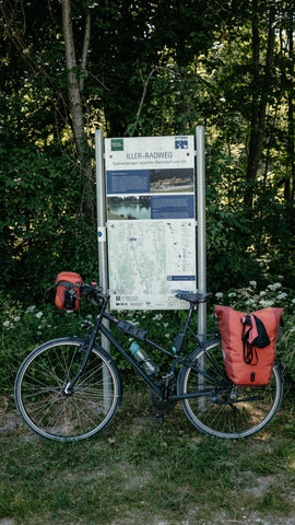 Iller-Radweg Schild mit Fahrrad