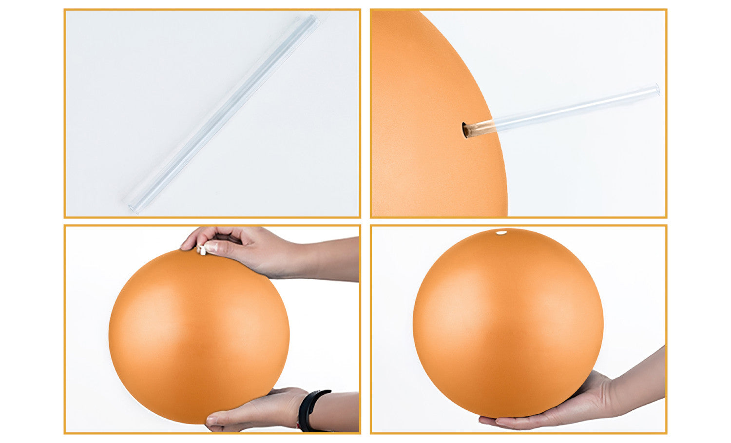 Comment gonfler un ballon paille pilates?