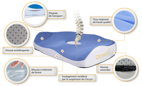 Atténuer les maux de dos grâce au coussin d'assise ergonomique