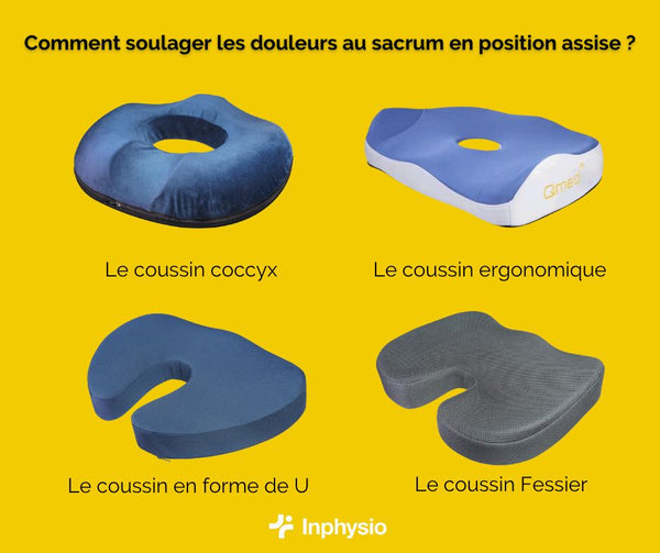 Coussin en Forme de Donut pour hémorroïde, Coccyx, Coussin  Post-Accouchement, Coussin en Forme de Donut pour soulager Les douleurs au  fessier