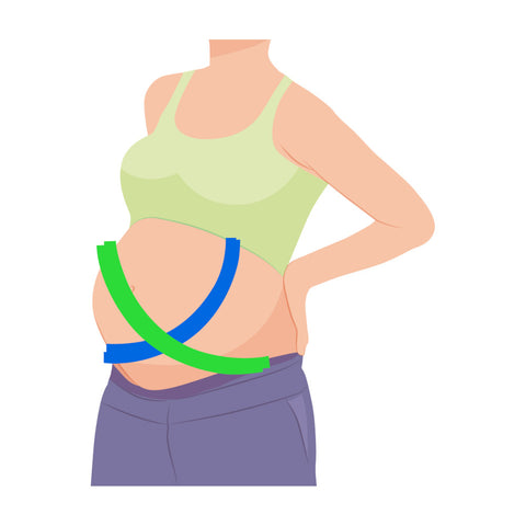 Kinesio Taping Grossesse la ceinture de bébé