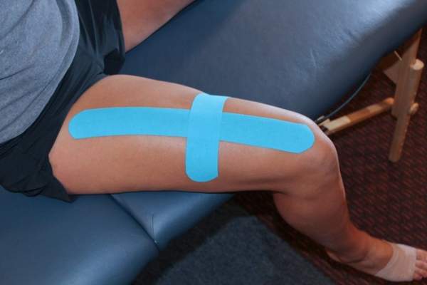 Rouleau bande bandage kinesiologie kinesiologique mollet genou cuisse  poignet