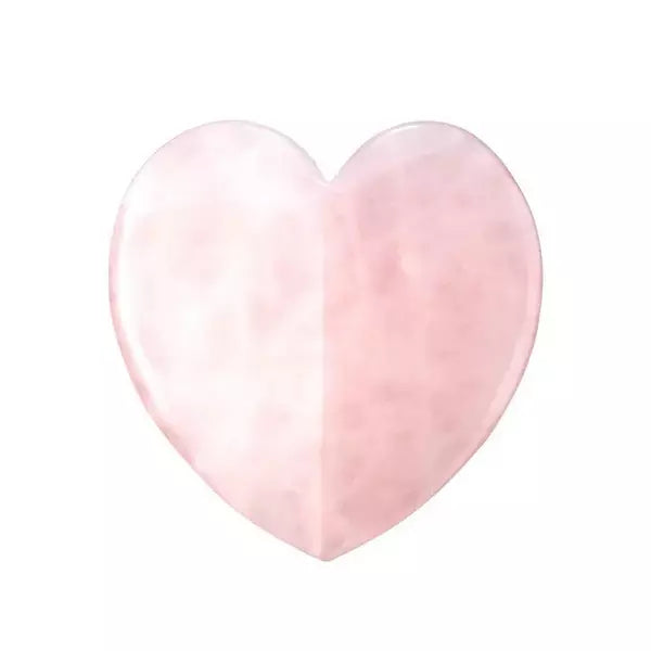 Gua Sha facial au cœur de quartz rose