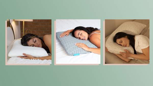 Dormeurs sur le ventre sur différents types d'oreillers.