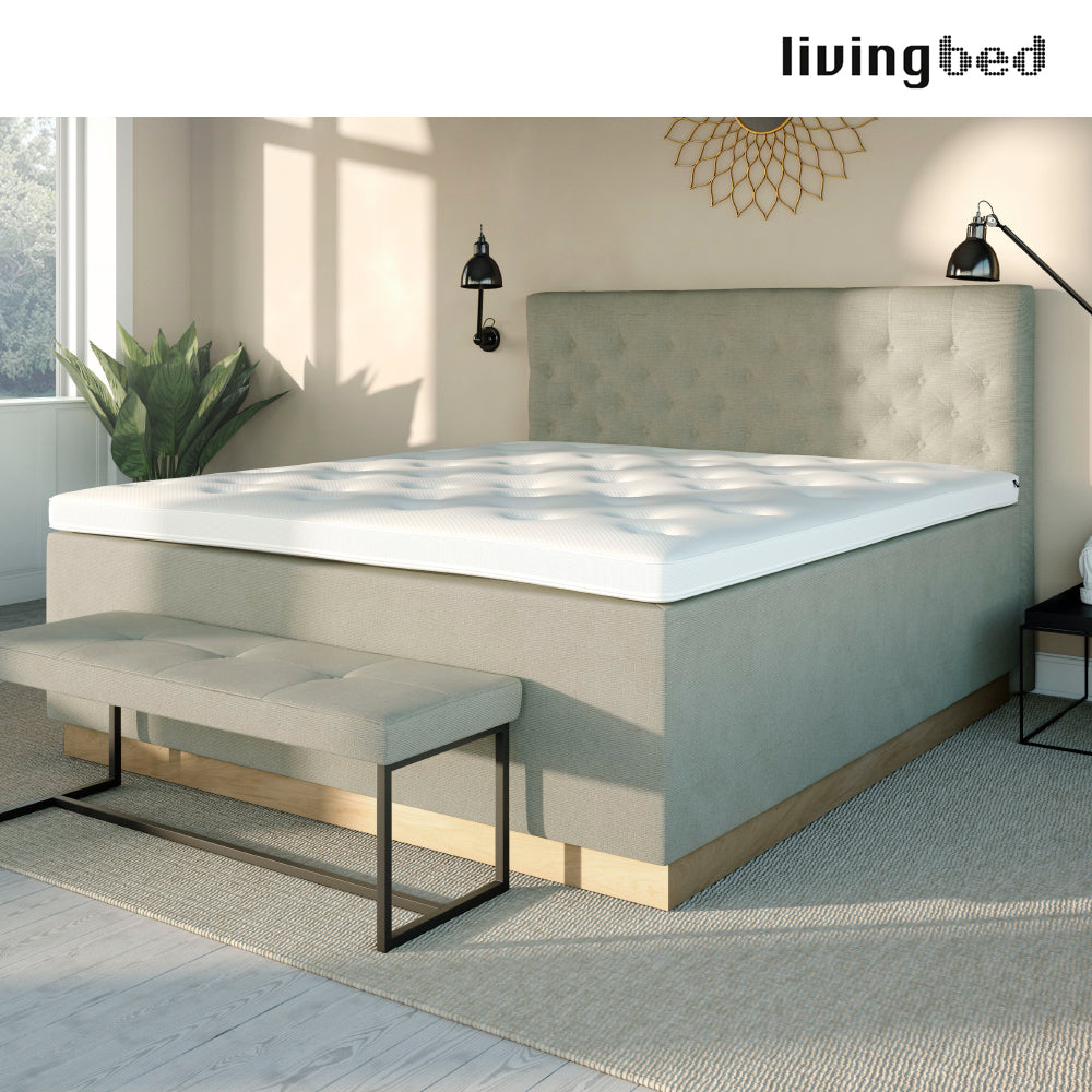 8: Livingbed Lux Full Cover Kontinental mx Sokkel 210x210