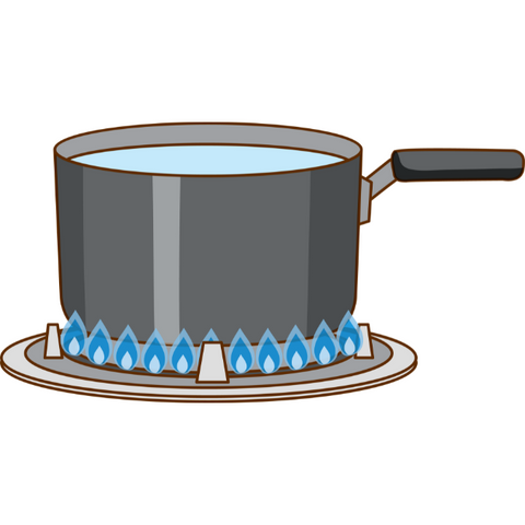 boiling pot of water