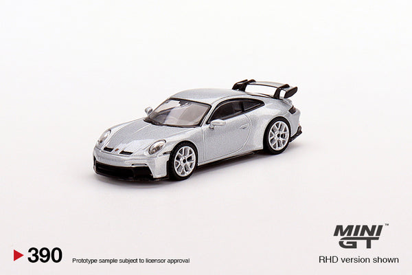 Mini GT 1:64 Porsche 911 Turbo S GT Silver Metallic #354