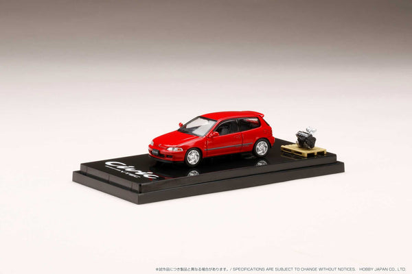 Hobby Japan Honda Civic (EG6) SiR Ⅱ Milano Red W/ Engine – Flipn Diecast