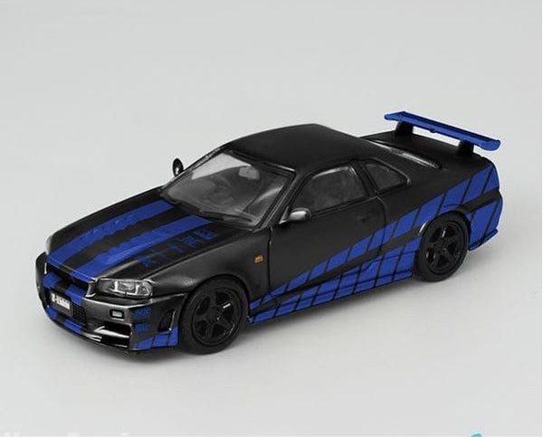 1/64 Stance Hunters Skyline GTR BNR34 Z-Tune HKS Black – Flipn Diecast