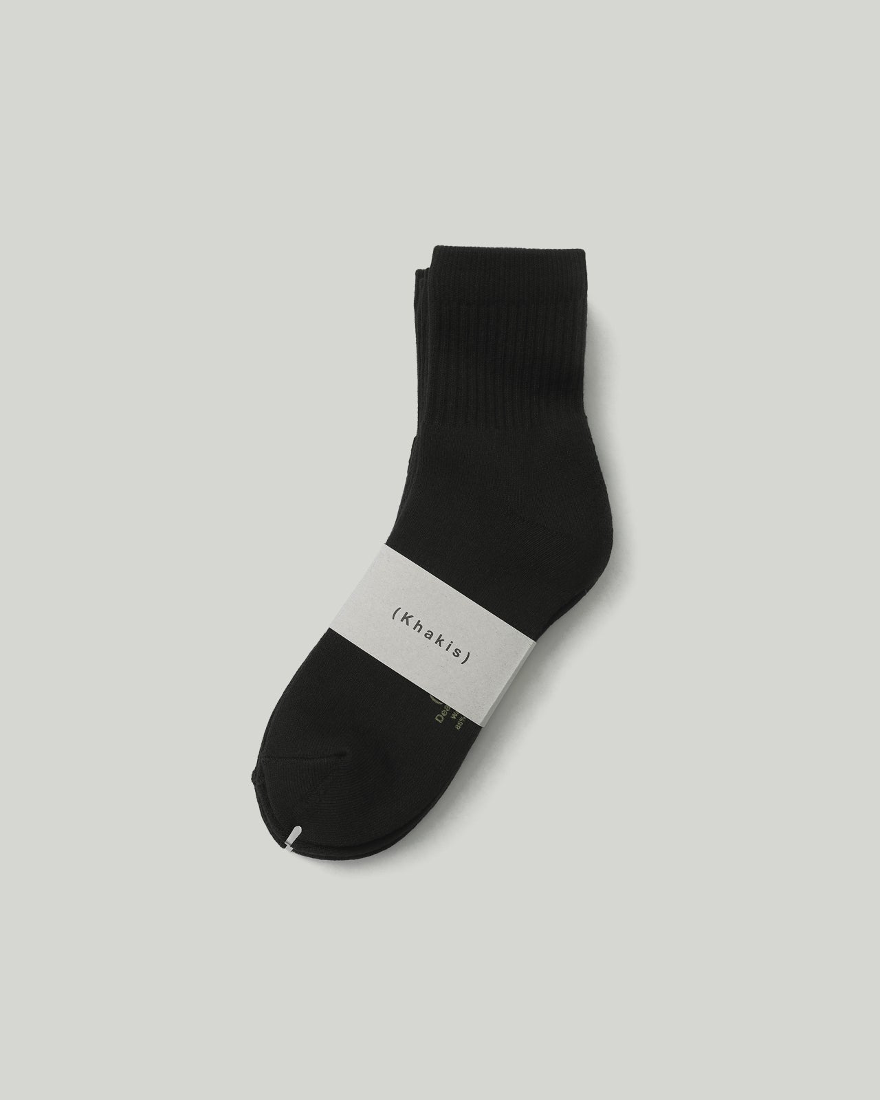 Khakis 3P Stock Socks Black