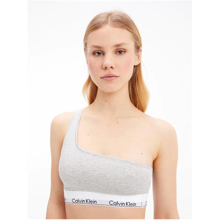 Calvin Klein Women's Modern Cotton One Shoulder Unlined