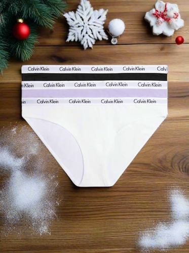 Calvin Klein Underwear Women`s Carousel Thong 3 Pack - Discount