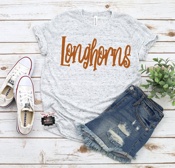 Longhorns - Orange Ink