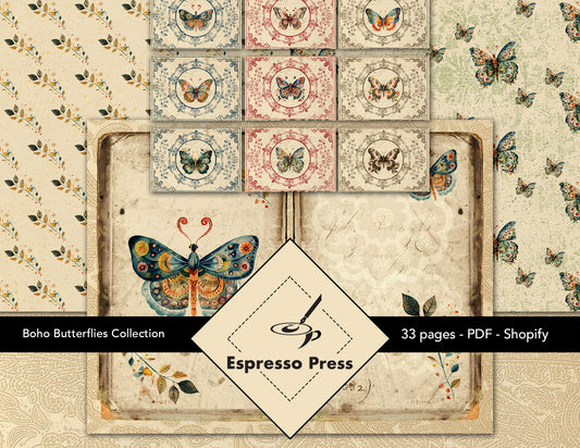 Floral Messages - 26 page Paper Collection - Papers, Printables, Flowe –  Espresso Press Design