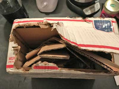 photo of the ripped box