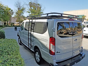 Aluminess Roof Rack for Ford Transit 130, Low Roof, Standard Chassis — 2015 and newer — Lead time ~12 weeks