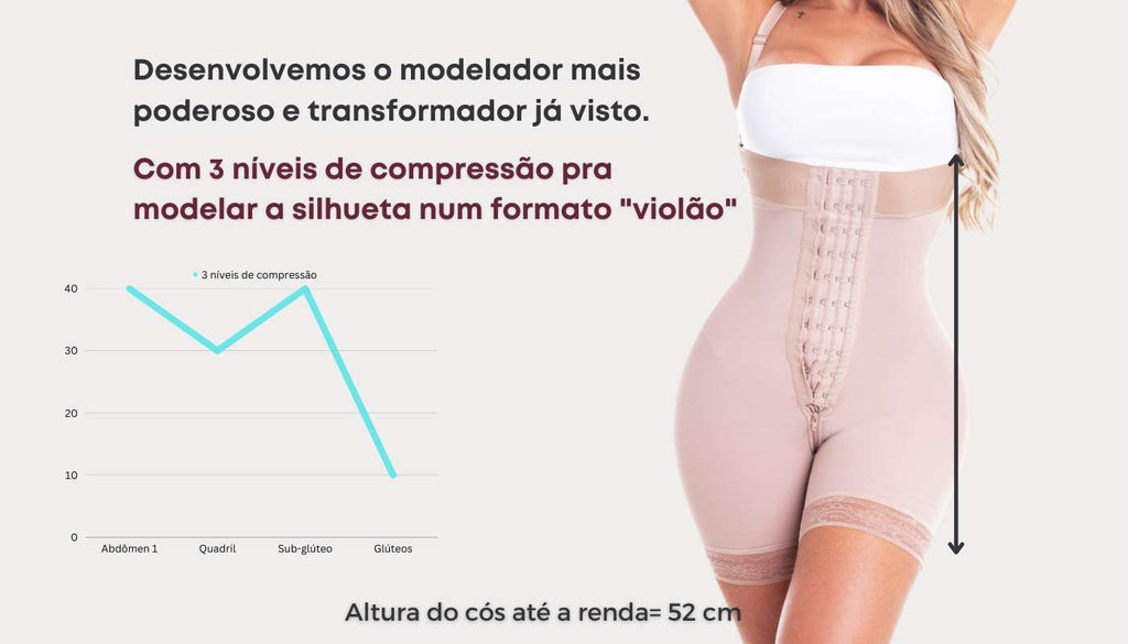 Short Modelador Sem Costura - Cinta modeladora feminina - A original Miracle  Belt