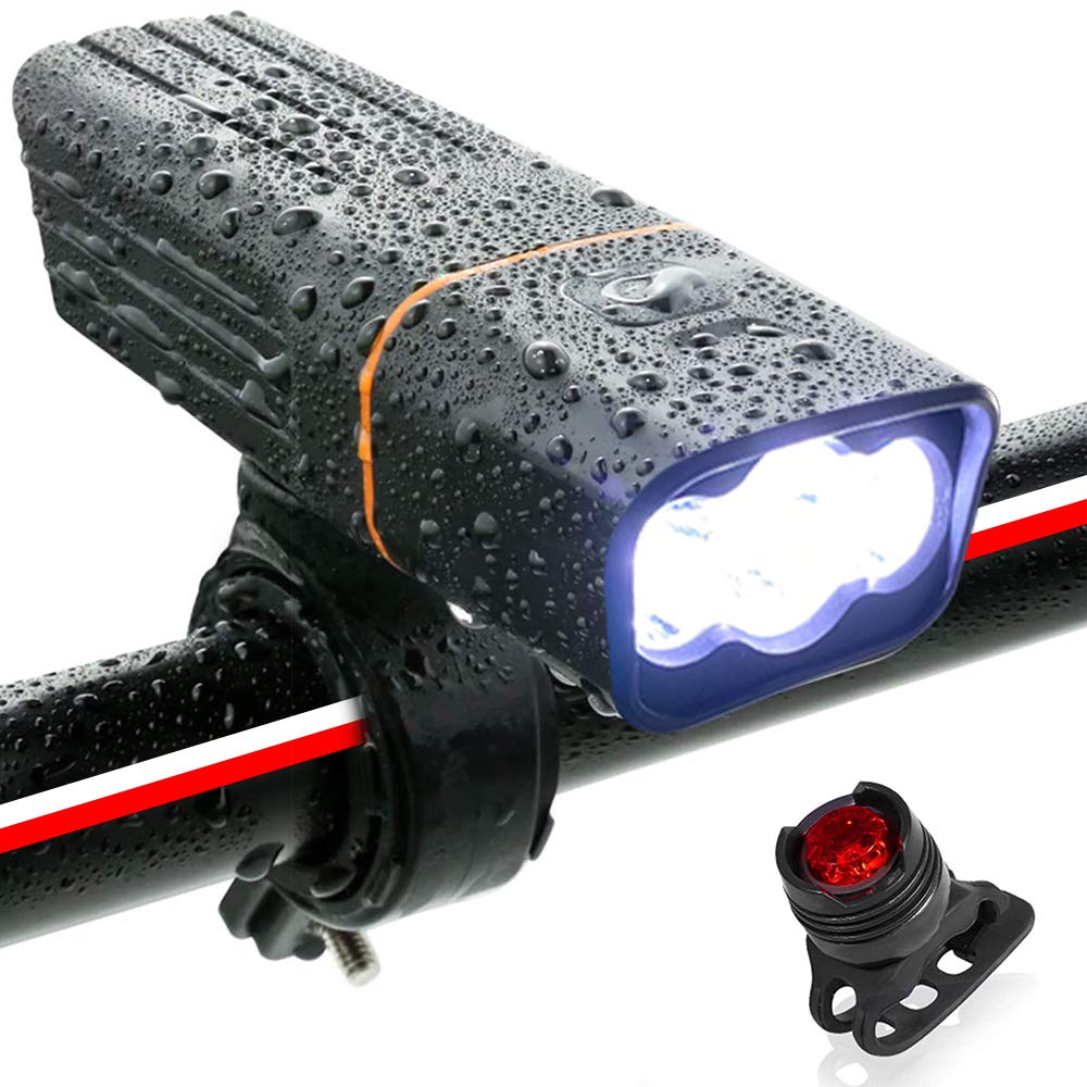 自転車 ライト ロードバイク 防水 Ledライト Usb充電式 10ルーメン 2800mah 長時間 高輝度 懐中電灯 盗難防止 360 Amzchannel