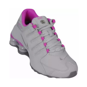 nike shox feminino cinza