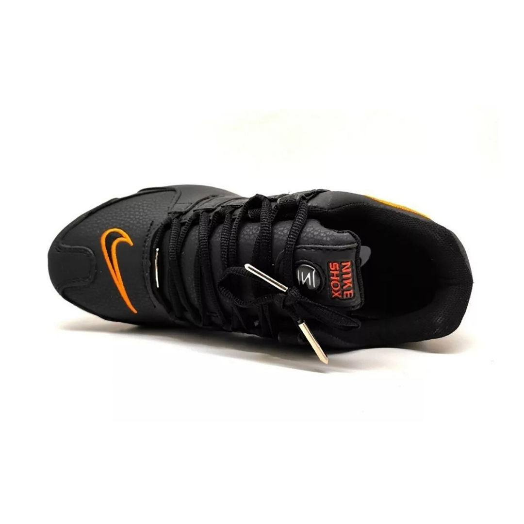 nike shox nz preto e laranja