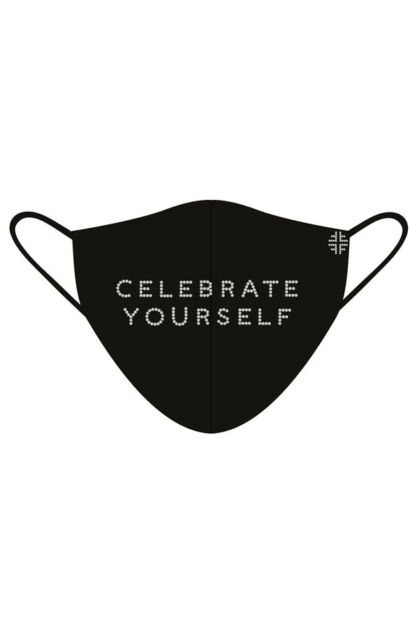 Celebrate Yourself Rhinestone Face Mask