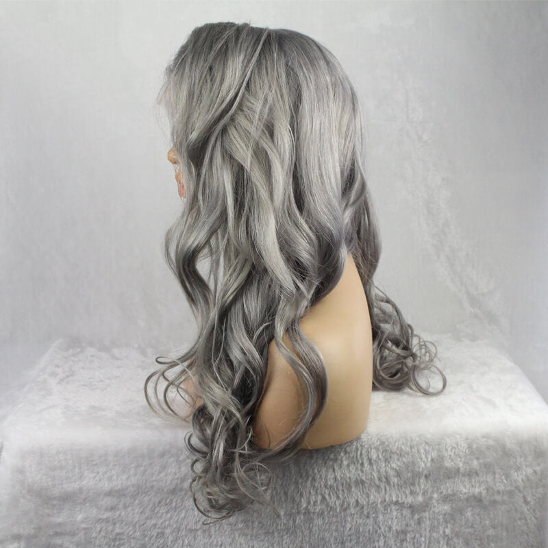 lace frontal ombre grey