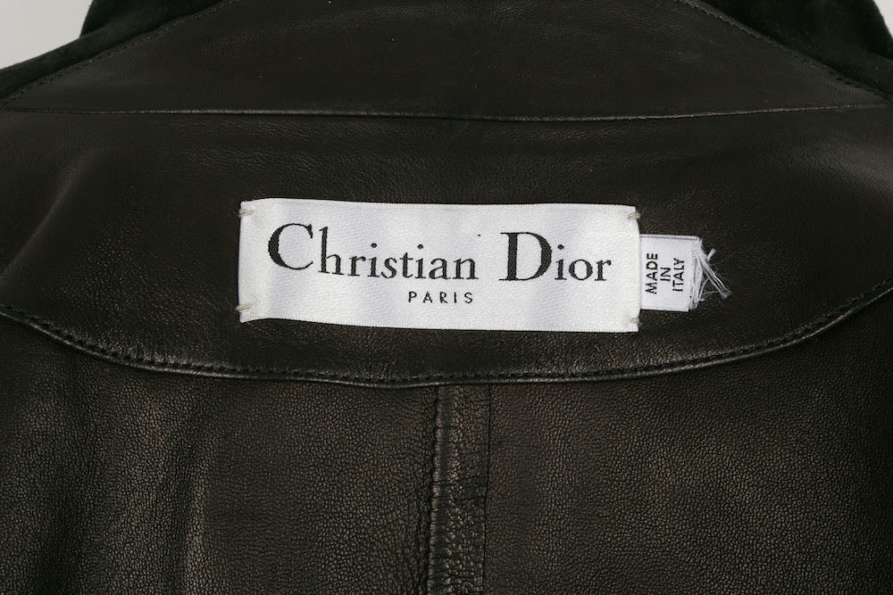 Christian Dior Lambskin Leather Trench Coat