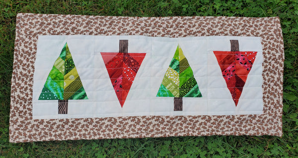 Festive Forest FPP Table Runner Pattern by Penny Spool Quilts - Tester Quilts