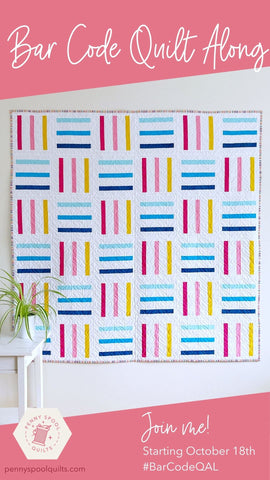 bar code quilt along hosted by monika henry of penny spool quilts