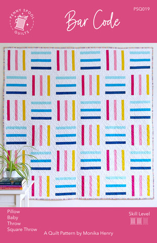 Bar Code quilt pattern cover