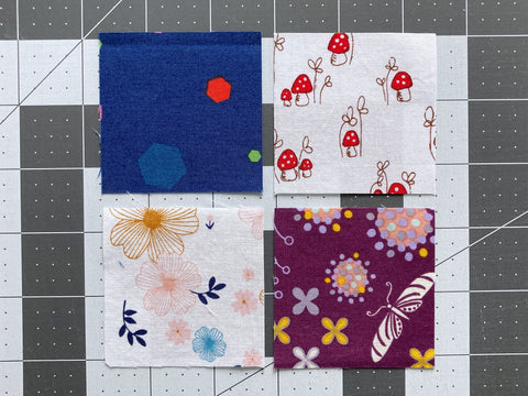 Confetti Quilt Tutorial - Making a Four Patch Block - Penny Spool Quilts