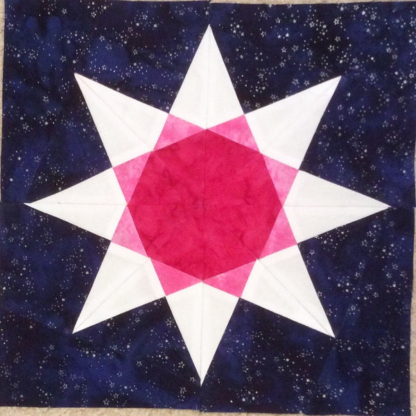 RAinbow STar FPP Quilt pattern by Penny Spool Quilts