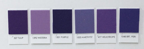 Facets modern HST quilt pattern, amethyst birthstone fabric kit