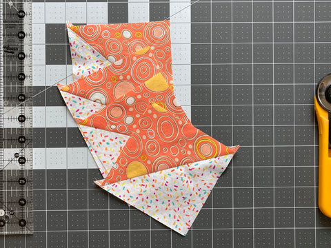 half square triangles four at a time tutorial - Penny Spool Quilts