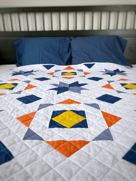 Block Adventures modern quilt pattern in Make Modern Magazine issue 40, by Katy Devlin and Monika Henry