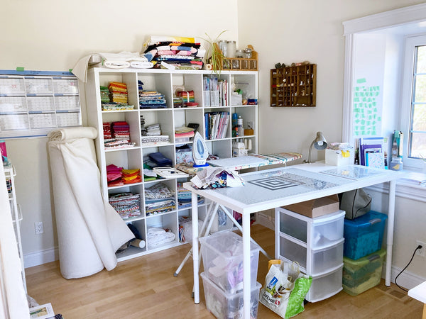 Spring Cleaning My Sewing Room + New Projects - Diary of a Quilter